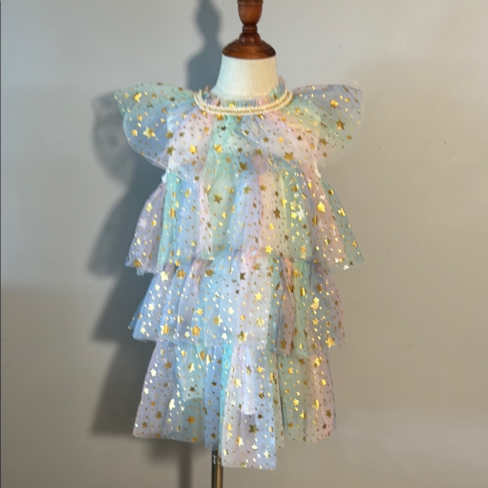 Starry Layered Tulle Dress